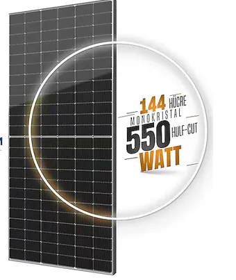 W Enerji 550W Monokristal Güneş Paneli